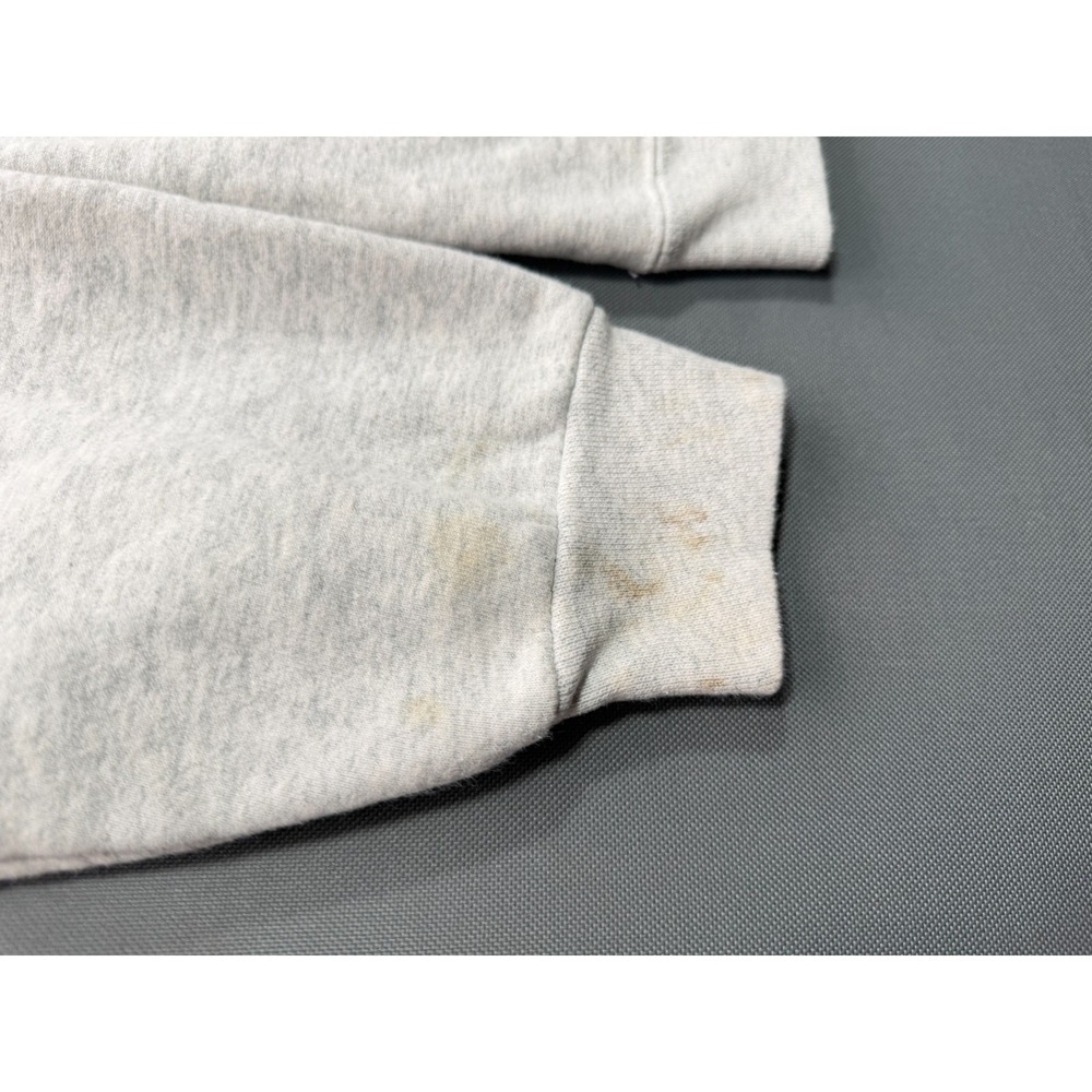 Vintage Fruit of the Loom Men's Large L Gray USA Spellout Crewneck Sweatshirt L - Picture 7 of 8